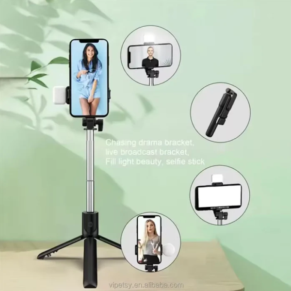 Portable Foldable Selfie Stick with Remote Control - Image 2